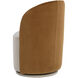 Cavoli Meg Taupe / Meg Gold Swivel Dining Chair